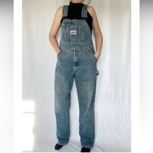 IKEDA- 90's Blue Denim Overalls size large